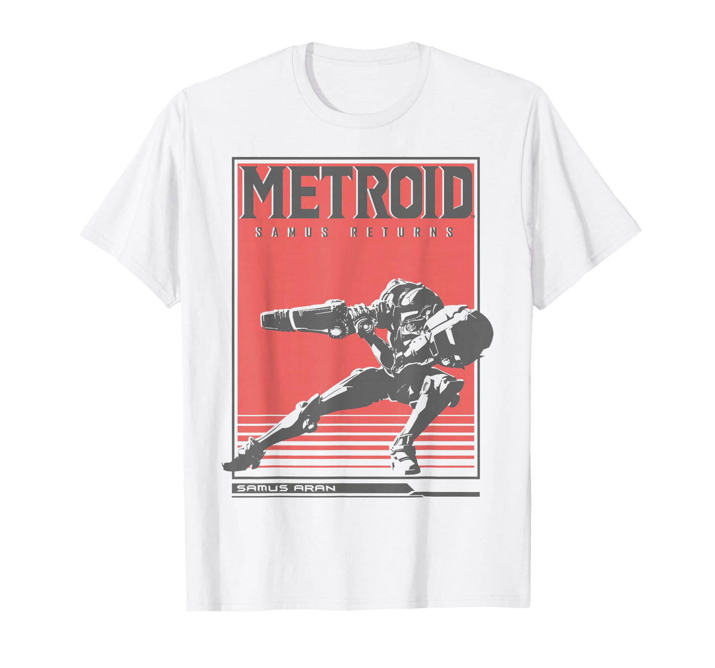 Nintendo Metroid Samus Returns Side Pose Graphic T-Shirt T-Shirt