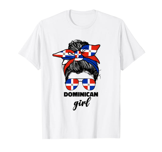 Dominican Girl For Women Republic República Dominicana Flag T-Shirt