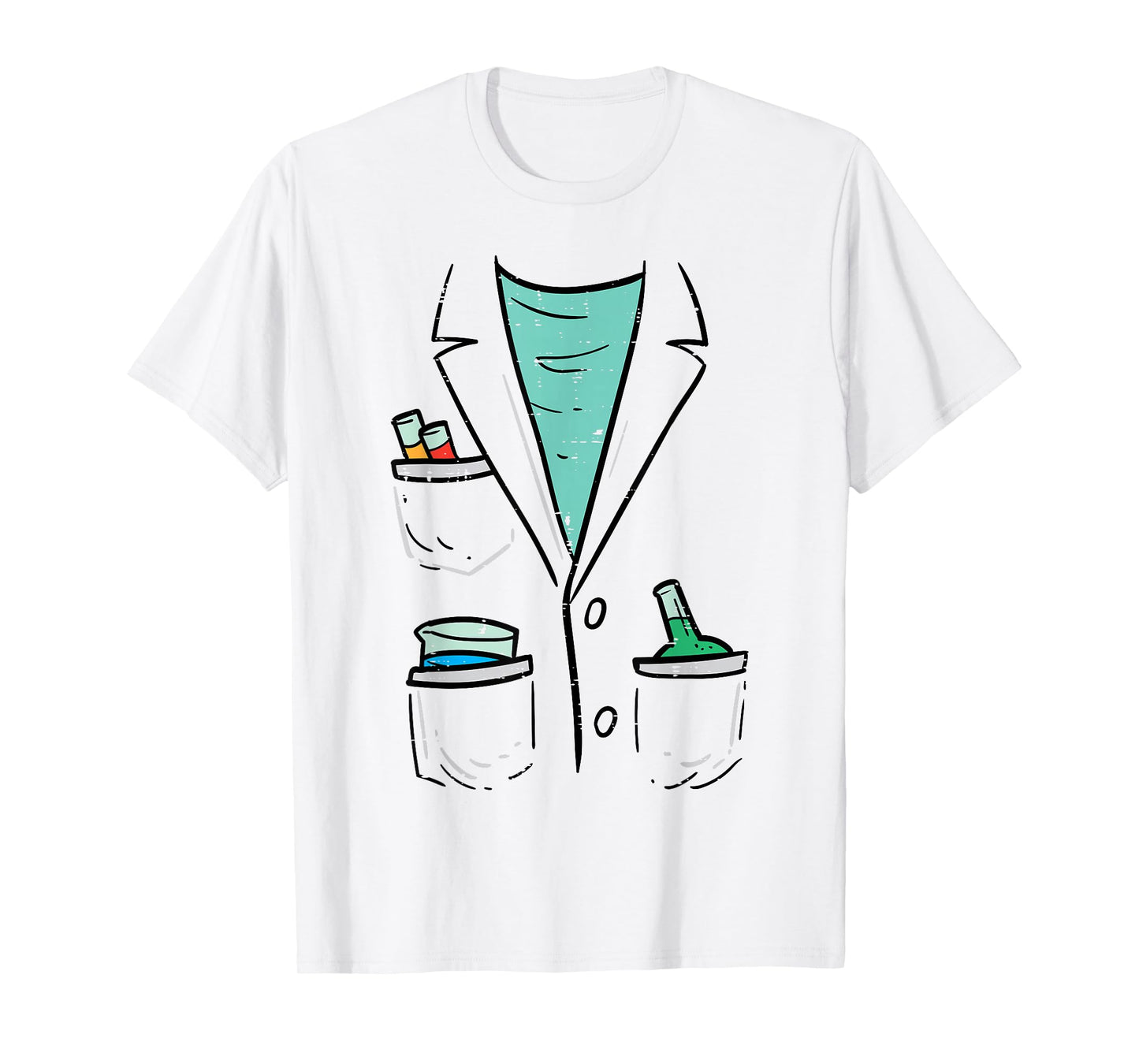 Mad Scientist Chemist Costume Funny Halloween Nerd Geek Boys T-Shirt