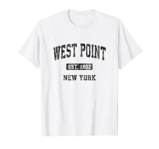 West Point New York NY Vintage Athletic Sports Design T-Shirt
