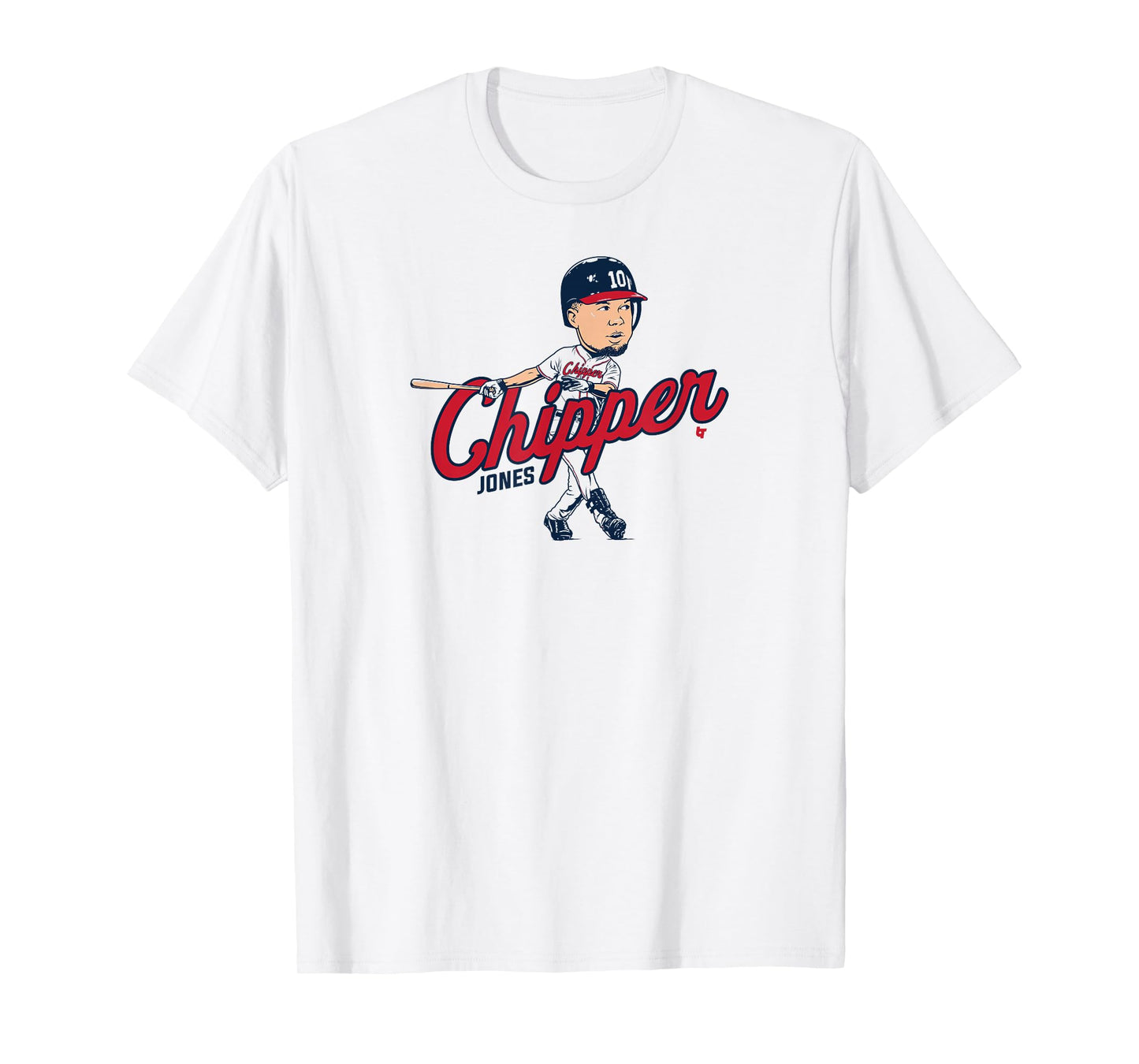 Chipper Jones - Caricature - Atlanta Baseball T-Shirt
