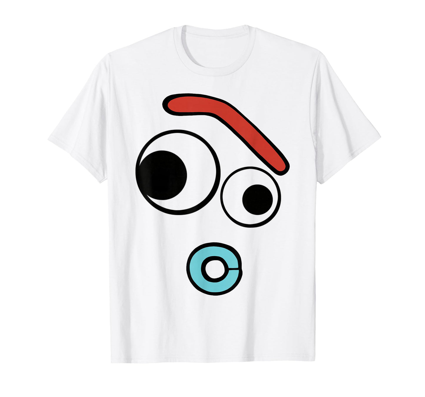 Disney Pixar Toy Story 4 Forky Large Surprised Face T-Shirt