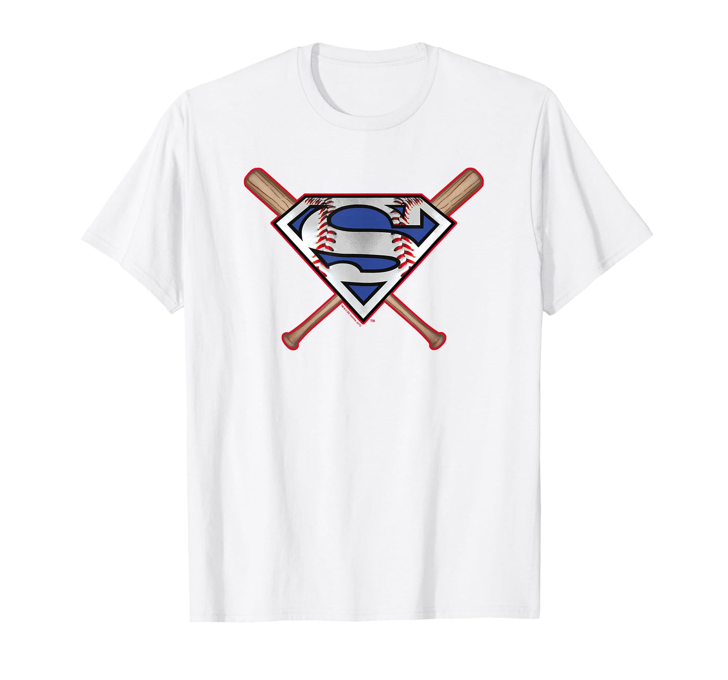 Superman Baseball Shield T-Shirt
