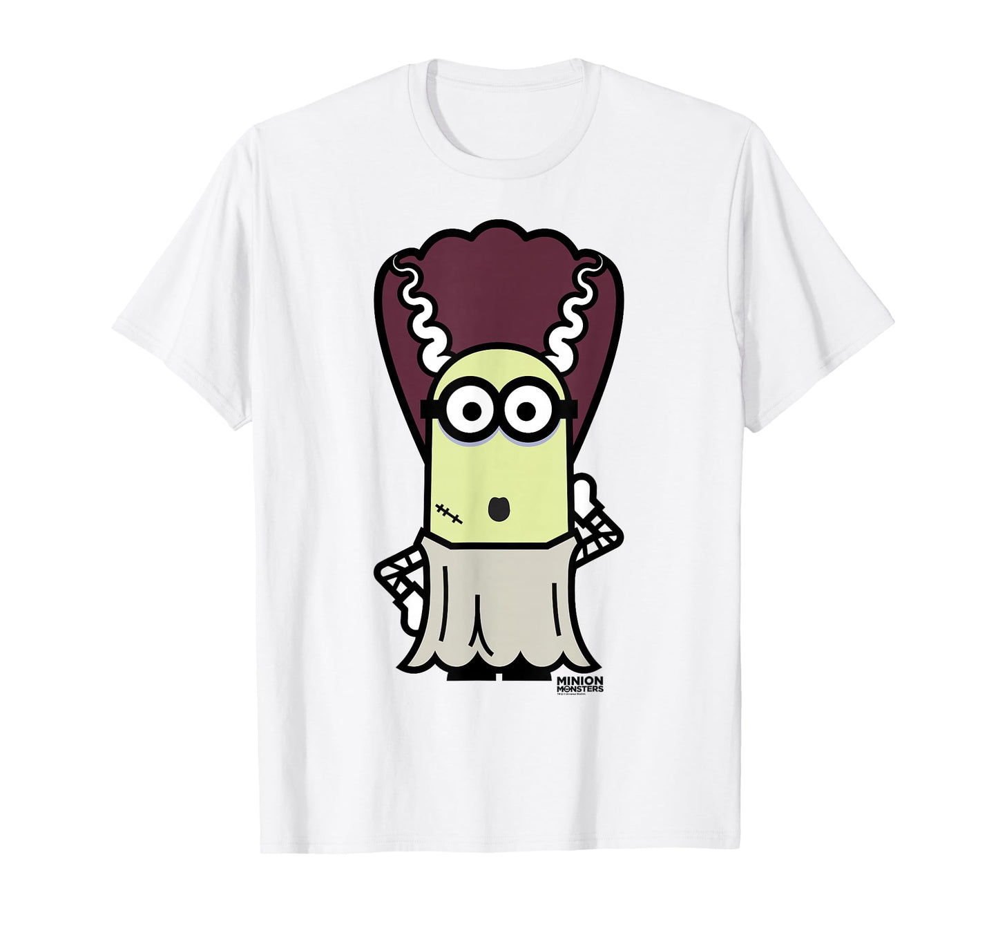Despicable Me Monster Halloween Bride Graphic T-Shirt T-Shirt
