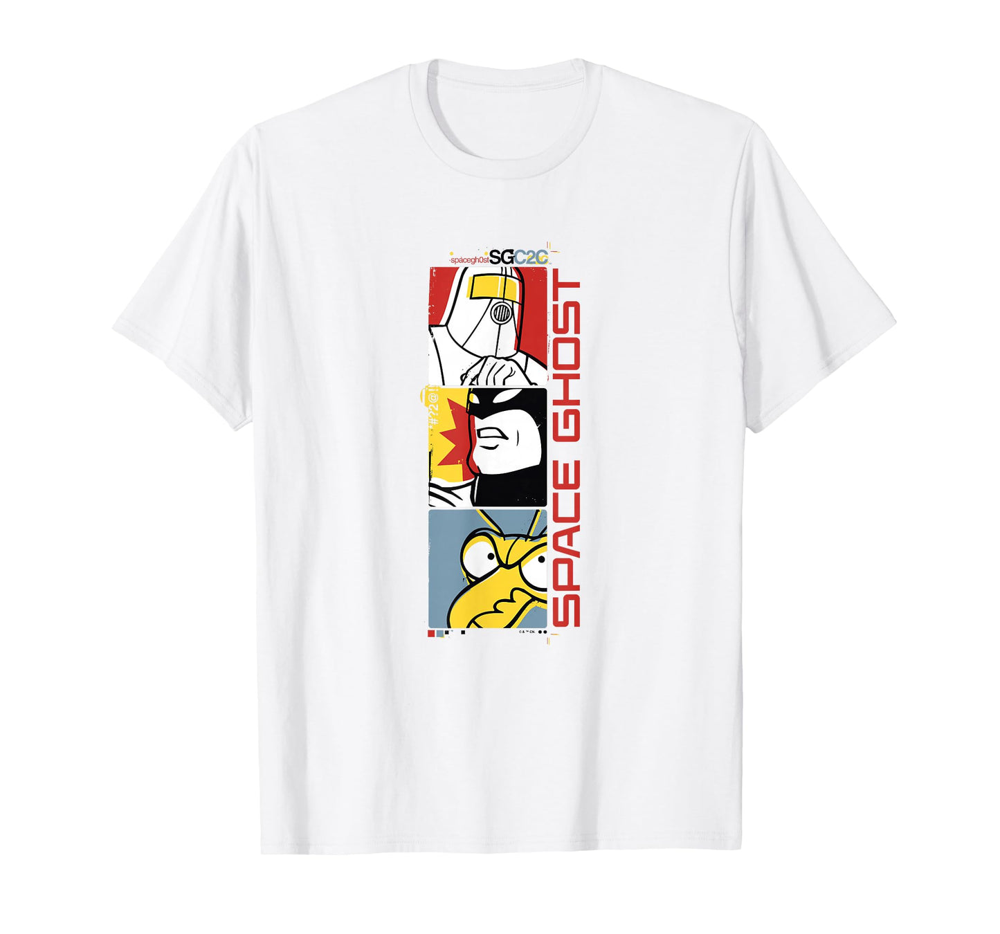 Space Ghost Coast to Coast Vertical Villains Faded Box Up T-Shirt