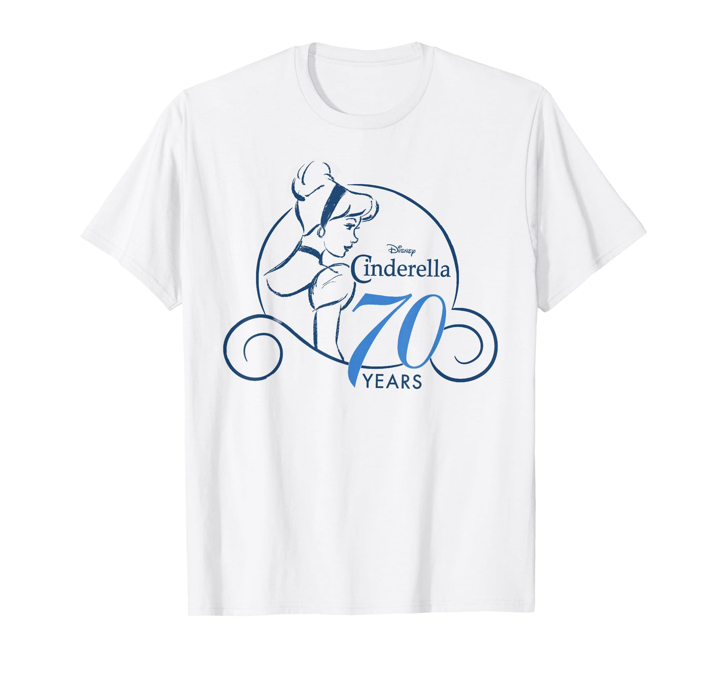 Disney Cinderella 70th Anniversary Simple Logo T-Shirt