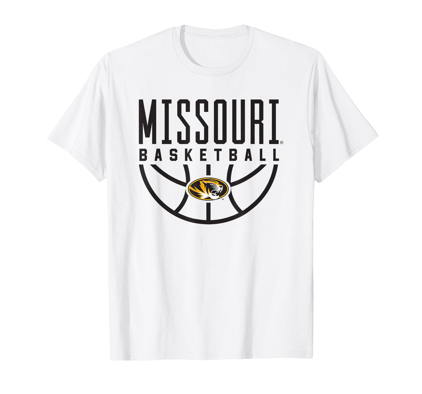 University of Missouri Mizzou Tigers Basketball Arch T-Shirt