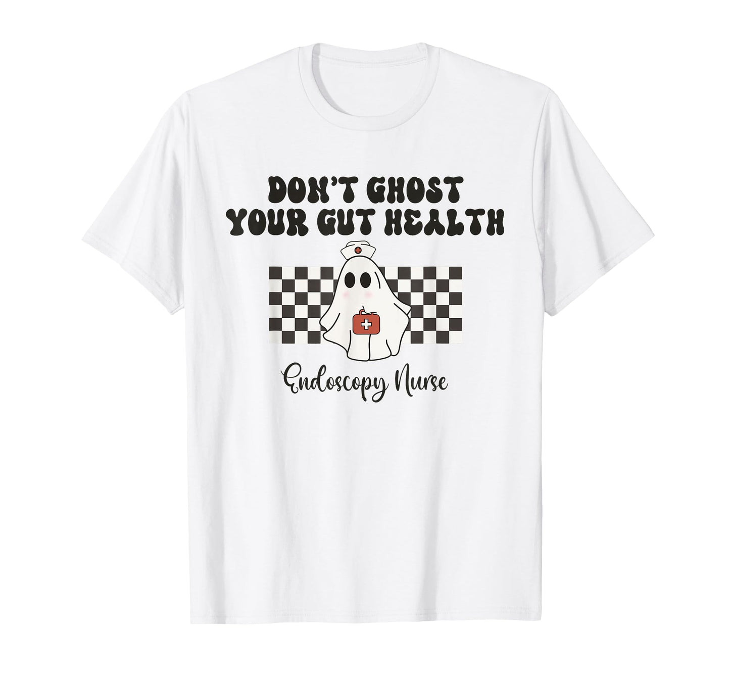 Endoscopy Nurse Halloween Ghosts Endoscopy Team GI Nurse T-Shirt