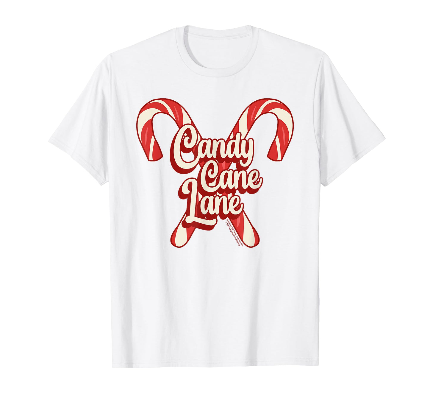 Candy Cane Lane Christmas Sia Lyric T-Shirt