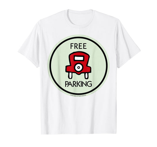Monopoly Free Parking Game Board Vintage Logo T-Shirt
