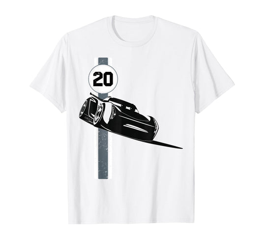 Disney Pixar Cars 3 Jackson Storm Vintage Retro Drift Logo T-Shirt