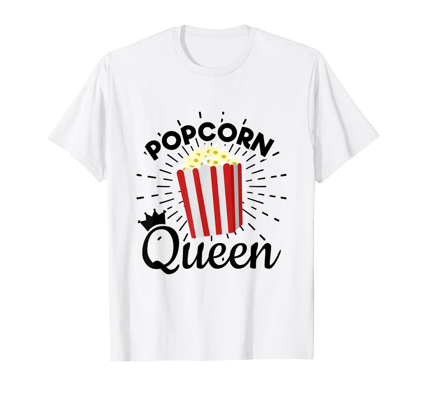 Popcorn Queen Popcorn Lover For Girls T-Shirt