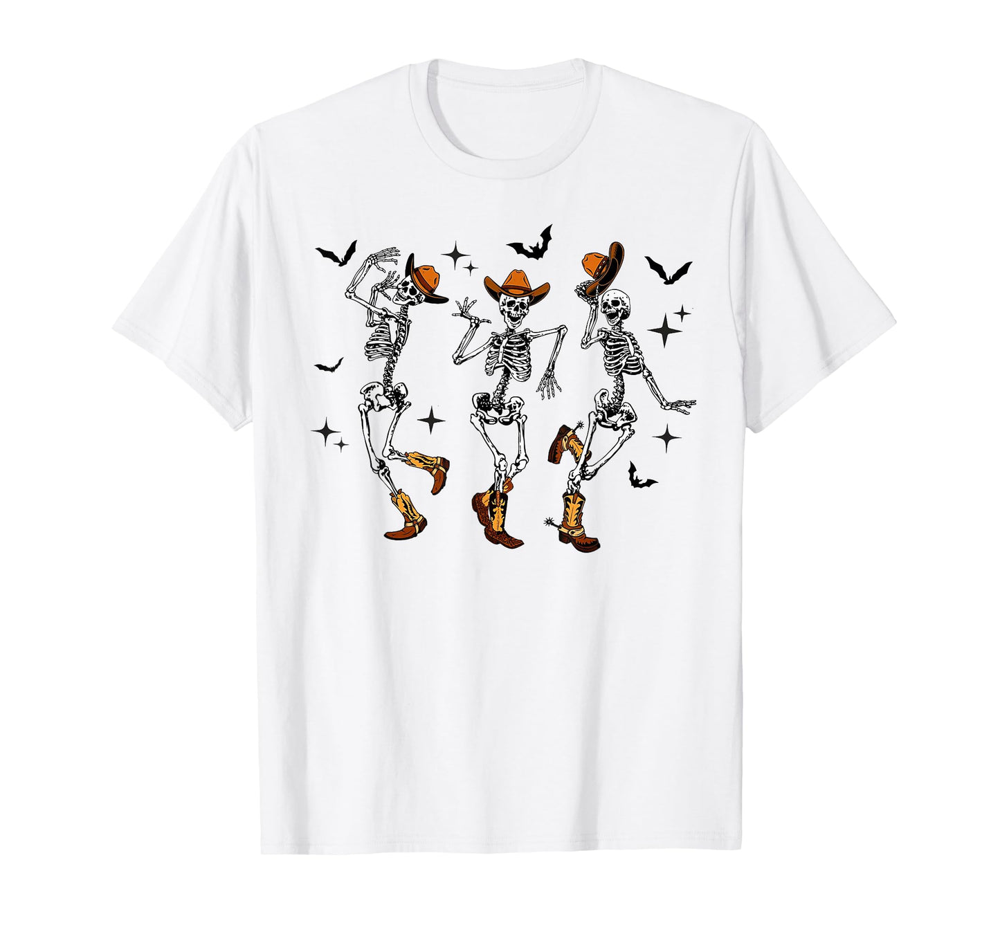 Skeleton Cowboy Dancing Halloween T-Shirt
