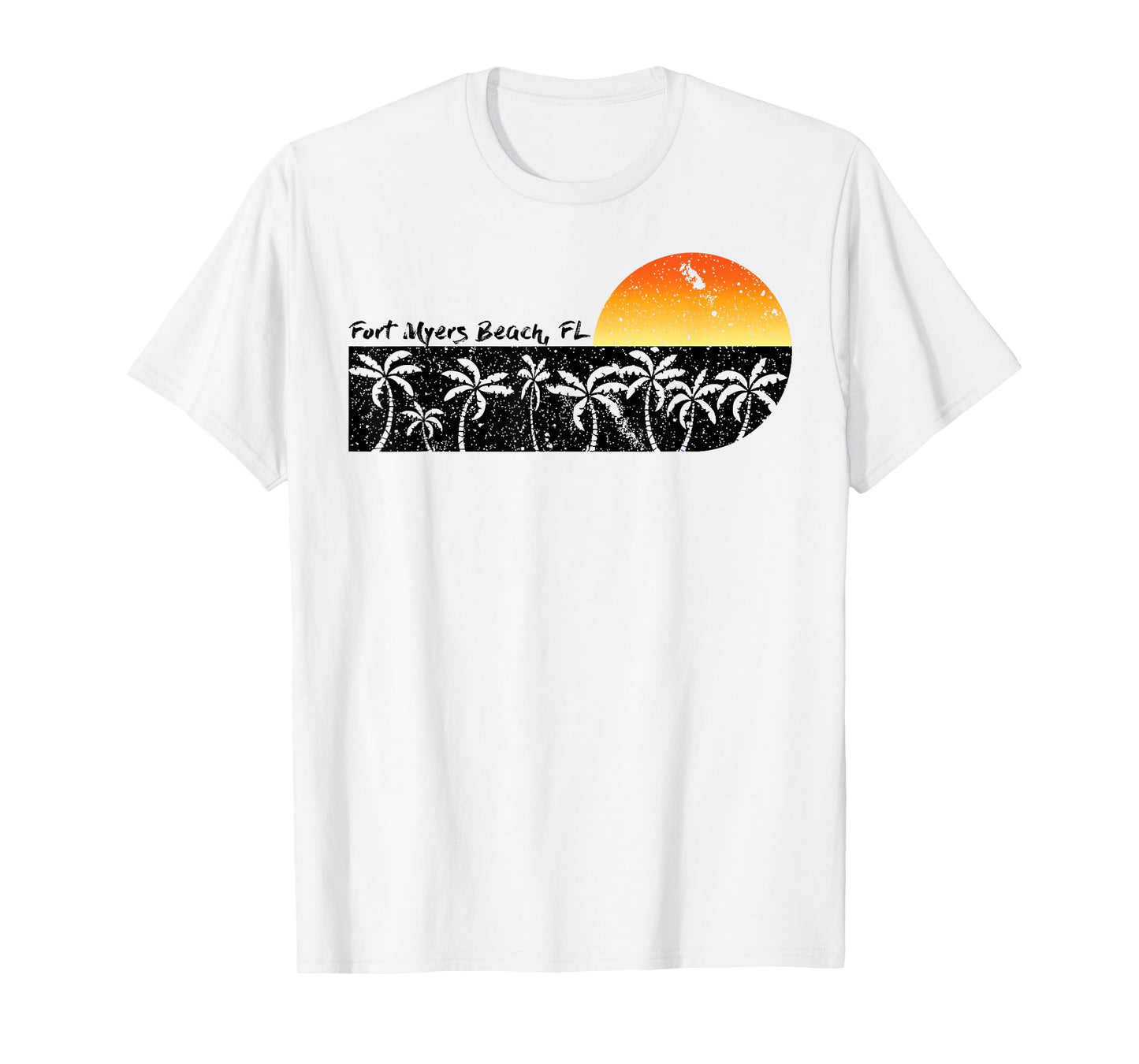 Retro Fort Myers Beach Florida Beach Sunset T-shirt T-Shirt