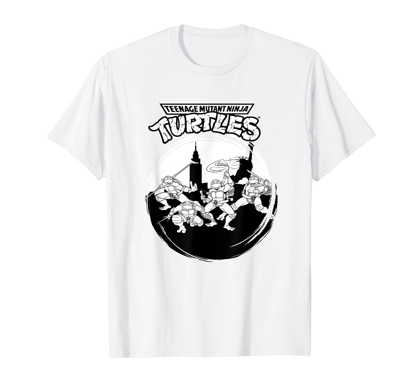 Mademark x Teenage Mutant Ninja Turtles - Original Teenage Mutant Ninja Turtles Black White New York T-Shirt