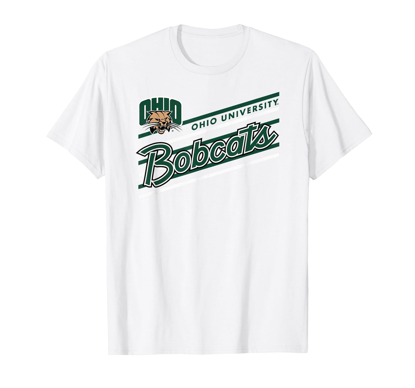 Ohio Bobcats Retro Performer Gray Officially Licensed T-Shirt