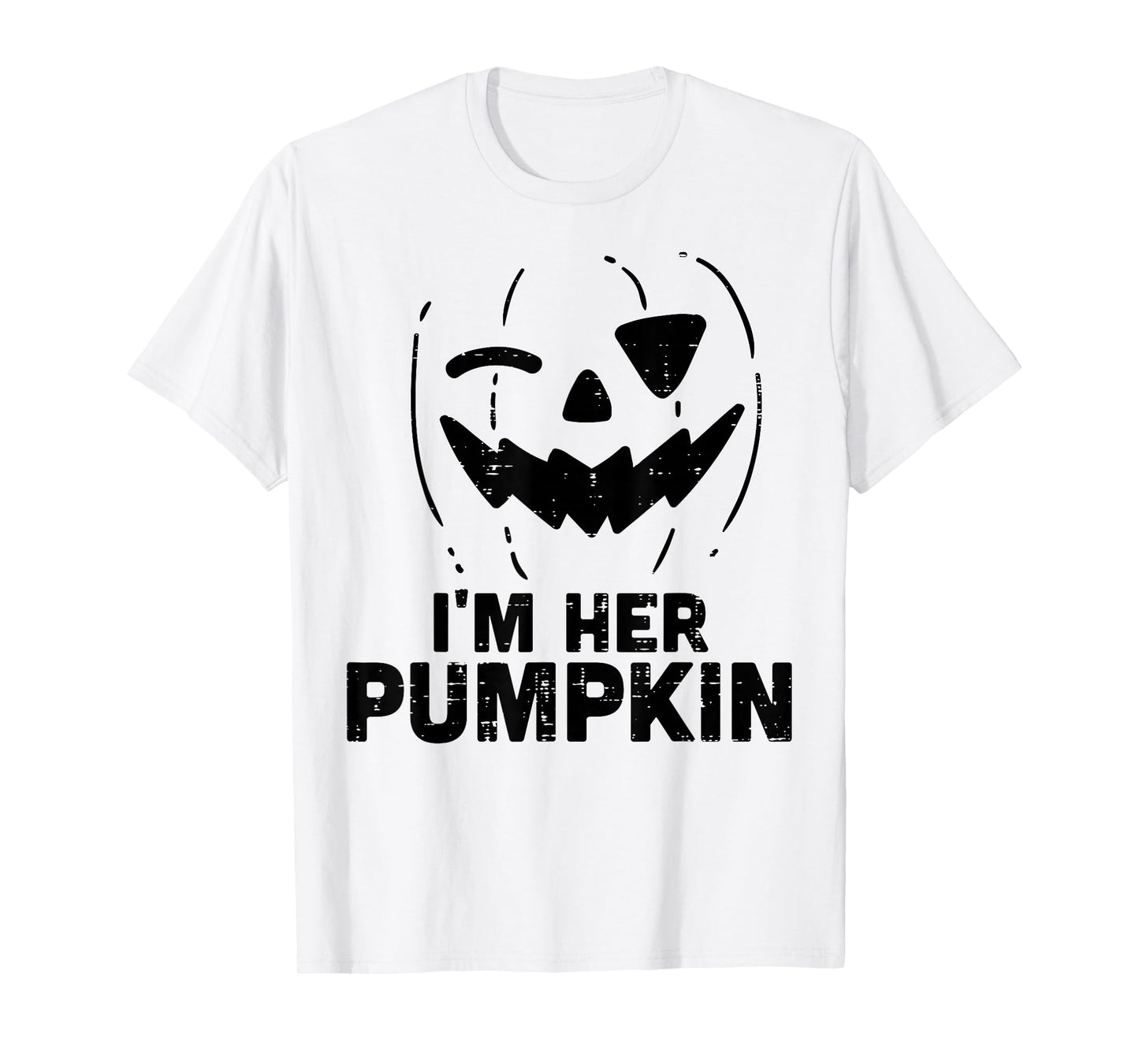 Im Her Pumpkin Matching Halloween Couples Him And Her Men T-Shirt