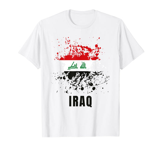 Iraq Retro Vintage Watercolors Sport Iraqi Flag Souvenir T-Shirt
