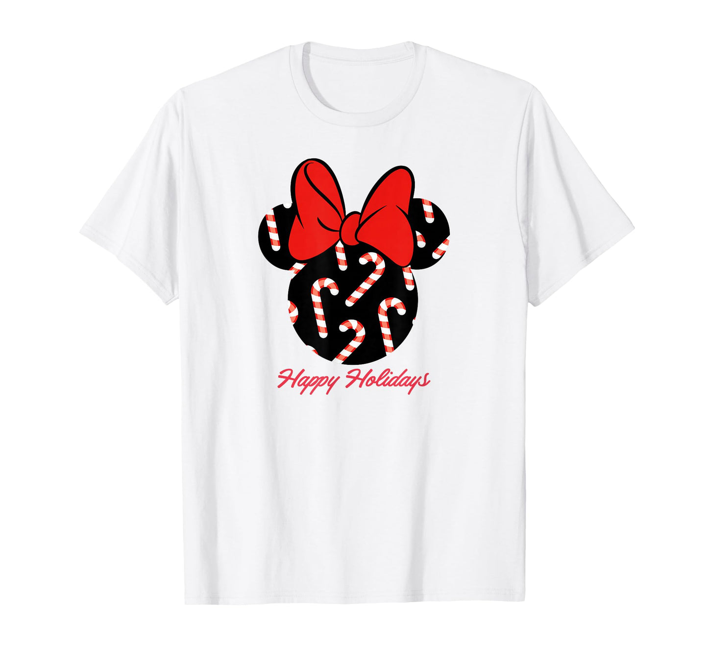 Disney Minnie Candy Canes Holiday T-Shirt