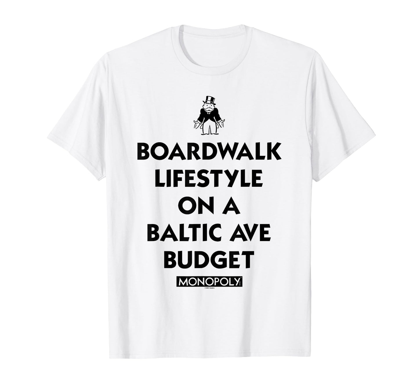Monopoly Boardwalk Lifestyle, Baltic Ave Budget T-Shirt