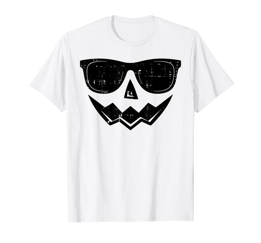 Jack-O-Lantern Scary Pumpkin Face Halloween Boys Kids Men T-Shirt