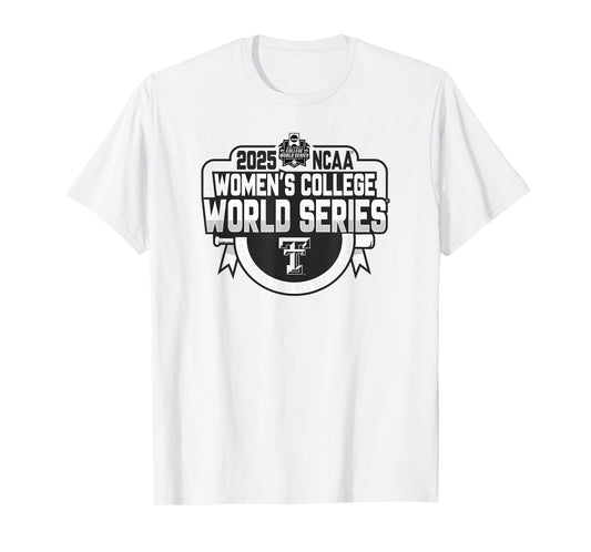 Texas Tech Red Raiders WCWS 2025 Softball Icon Red T-Shirt