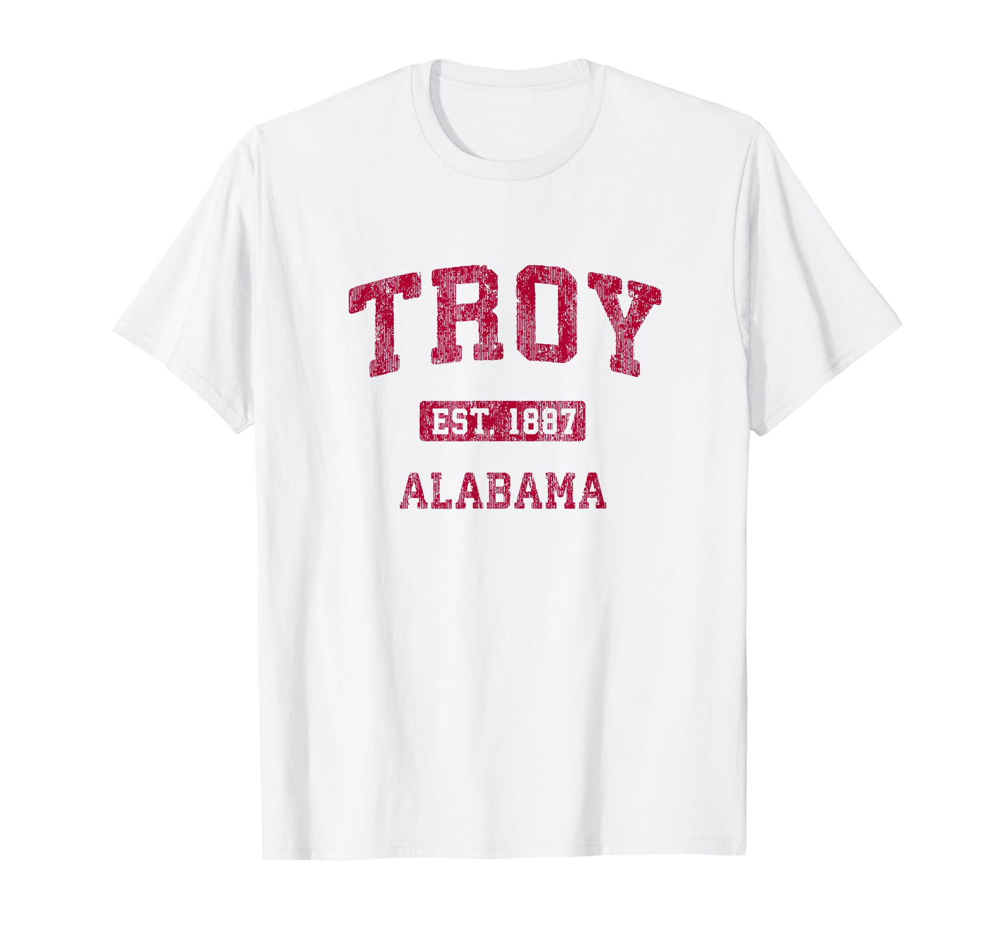 Troy Alabama AL Vintage Athletic Sports Design T-Shirt
