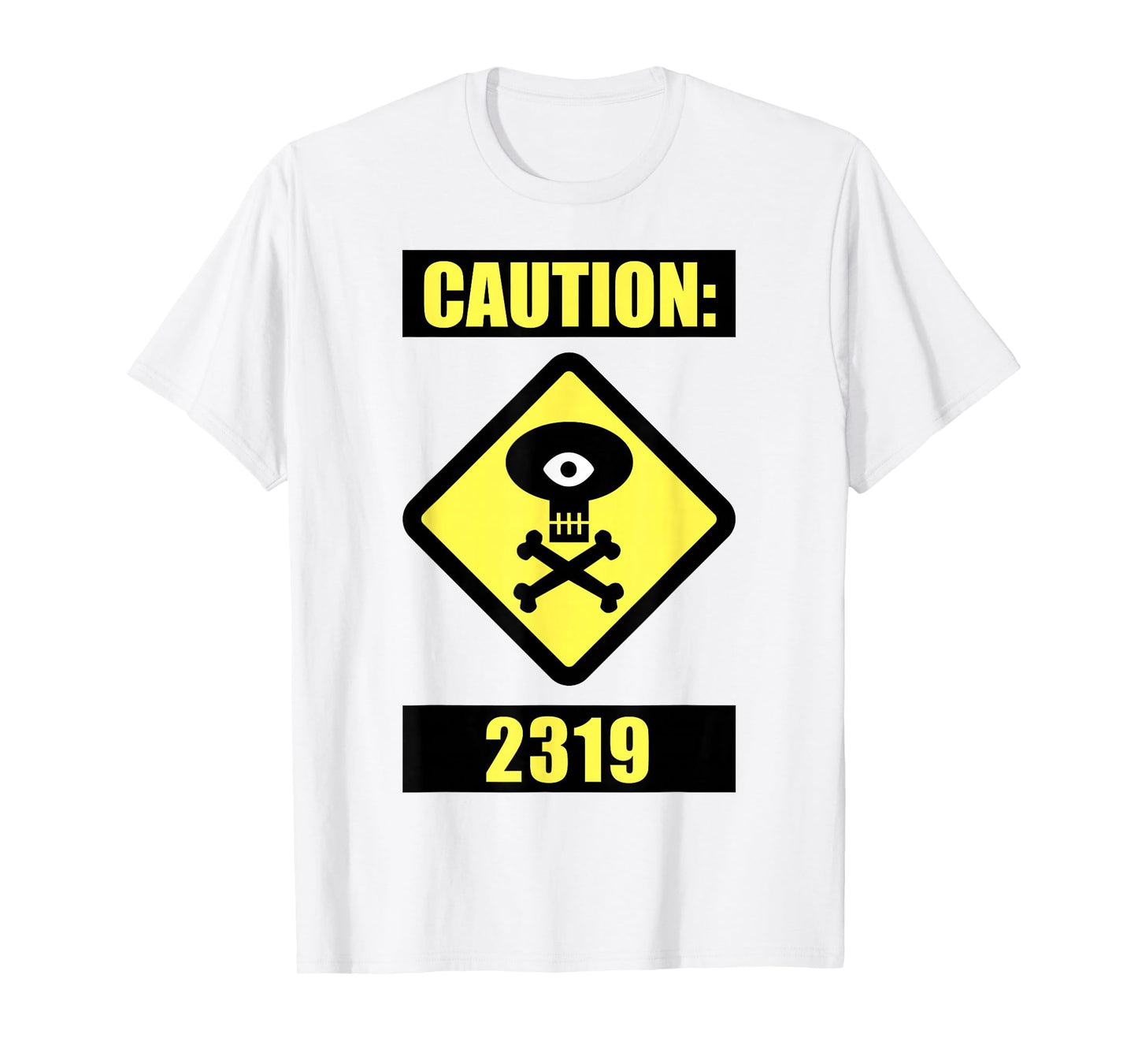 Disney Pixar Monsters University Caution 2319 Hazard Logo T-Shirt