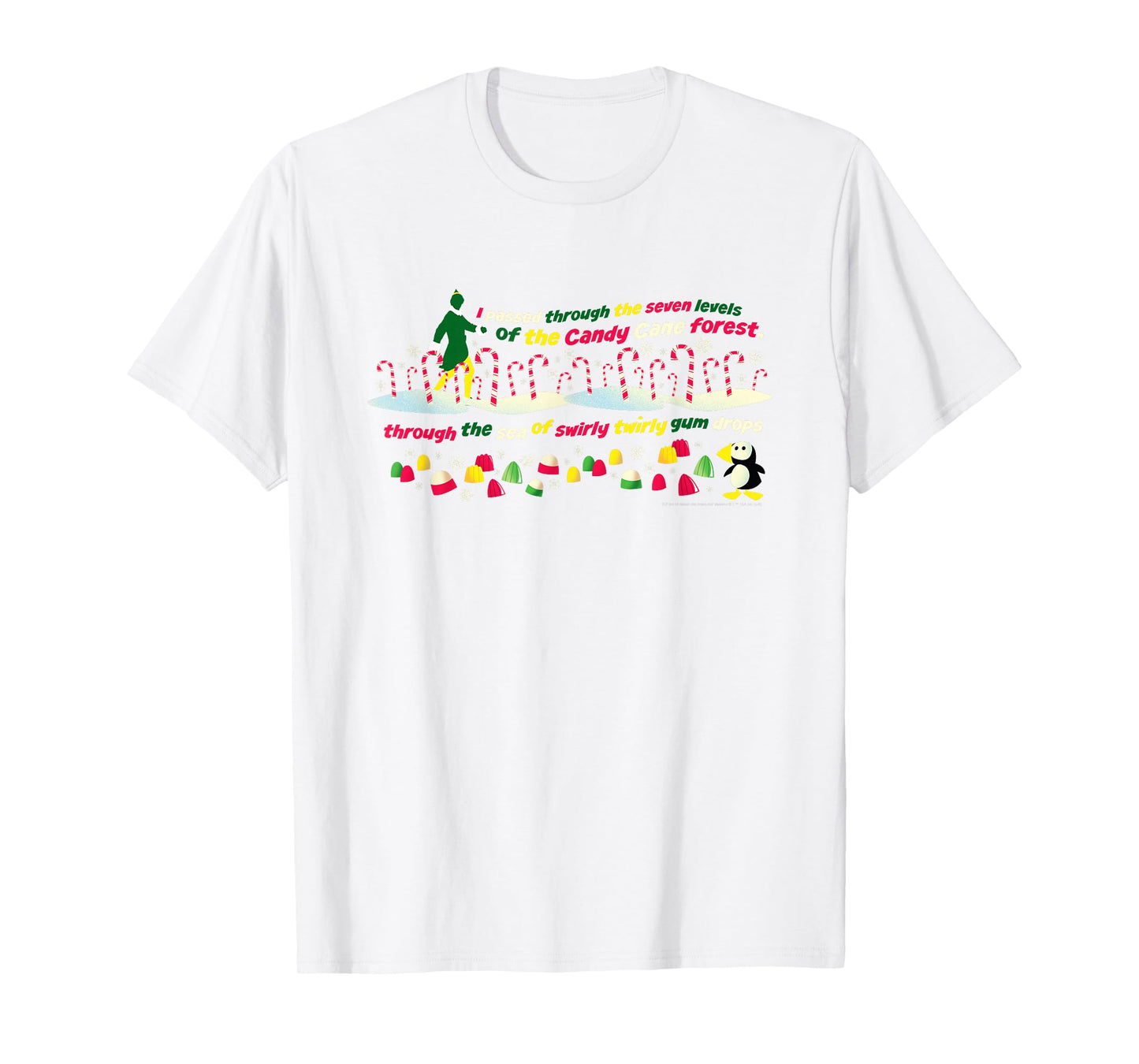 Elf Movie Candy Cane Forest T-Shirt