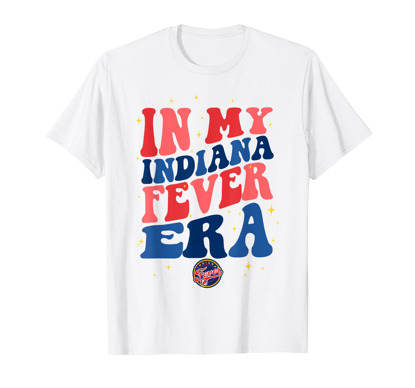 WNBA In My Indiana Fever Era Retro Wave Logo T-Shirt