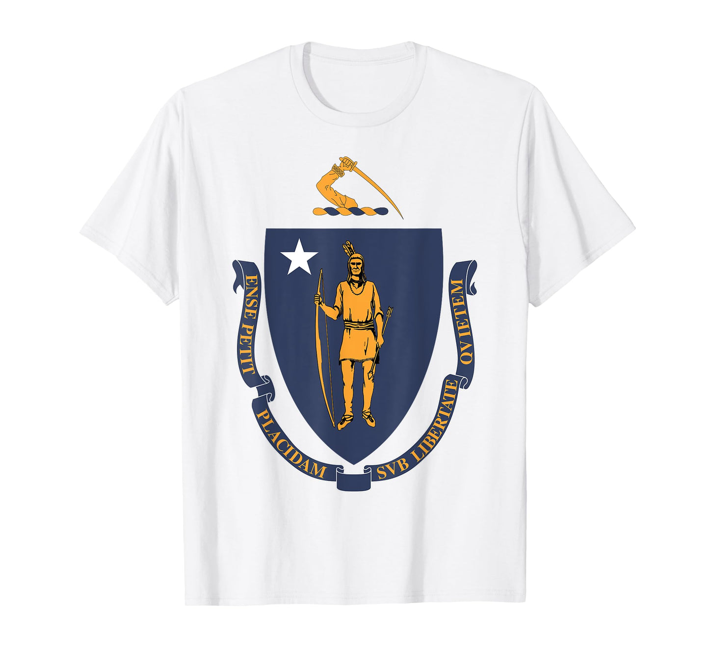 Massachusetts MA state Flag USA T Shirt