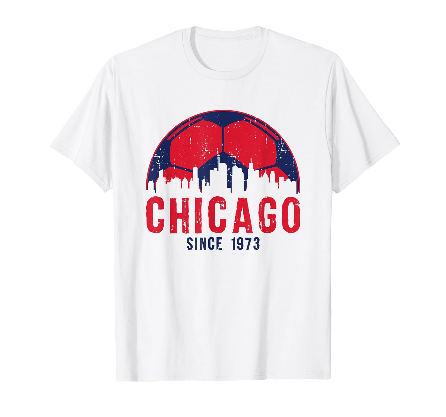 Chicago Skyline Soccer FC Futbol Illinois T-Shirt