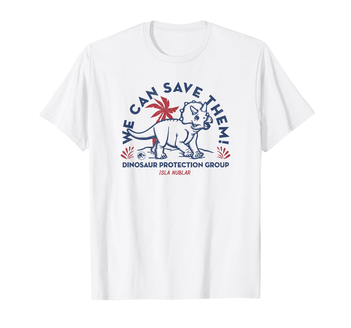 Jurassic World Save The Triceratops Poster T-Shirt