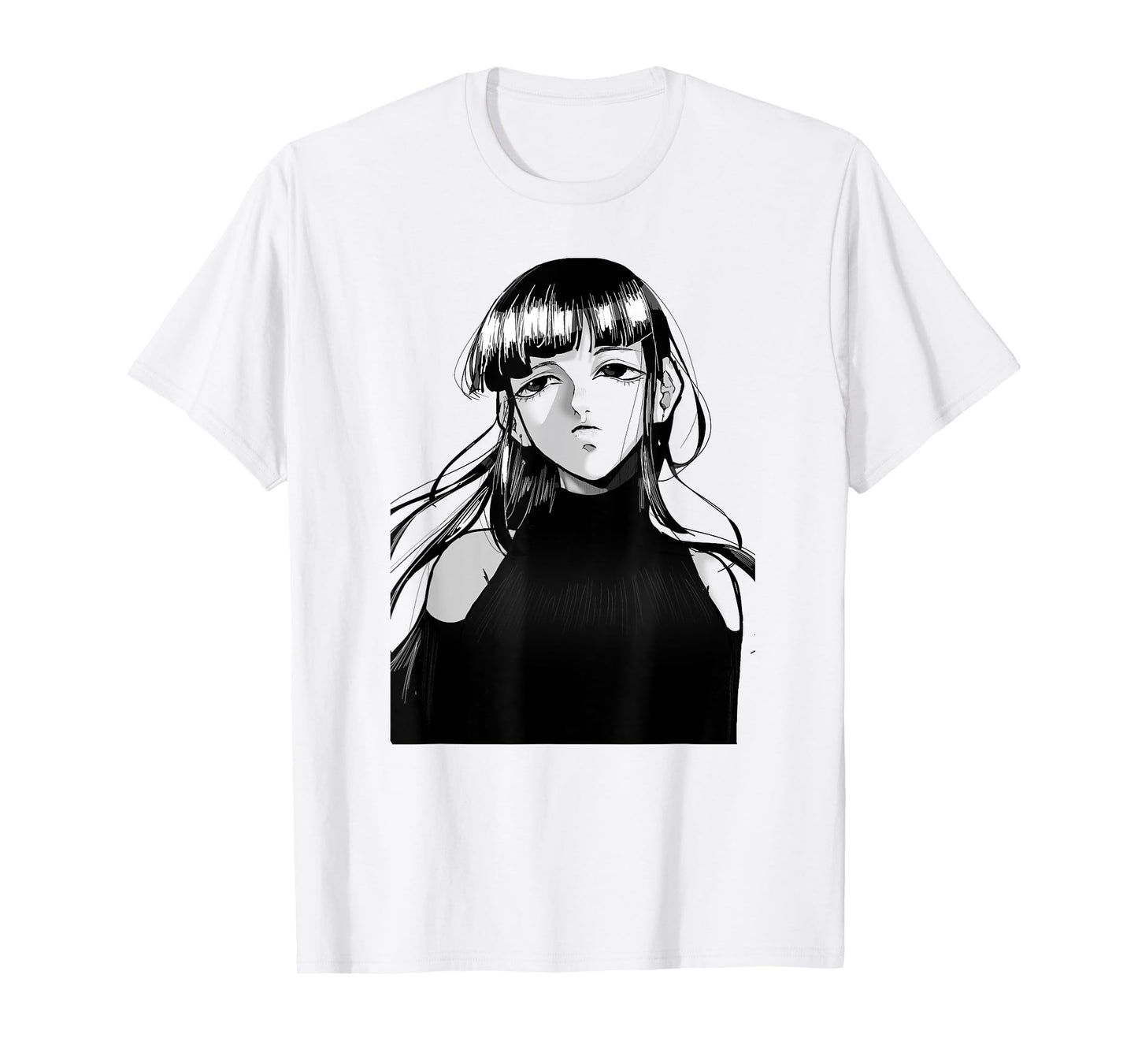 Anime Girl Illustration, Japanese Style T-Shirt