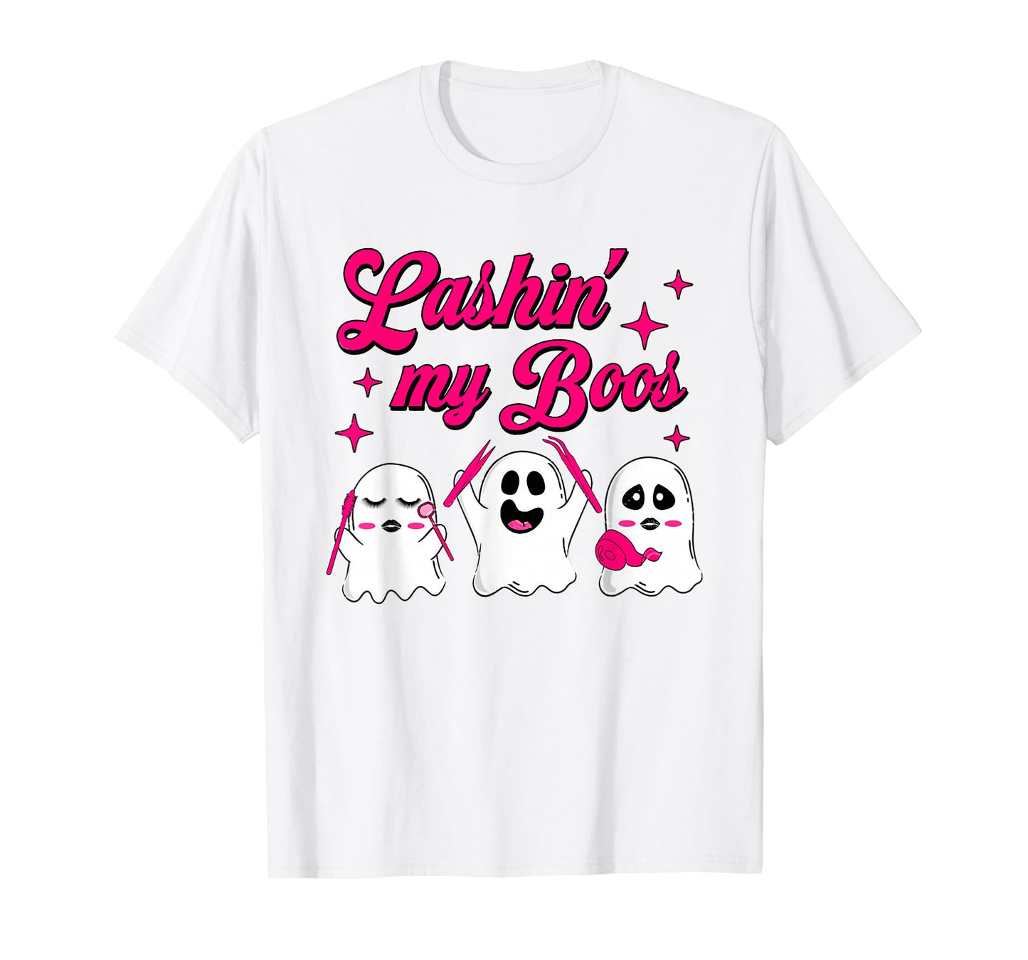 Lashin My Boos Halloween Spooky Lash Artist Lash Tech T-Shirt