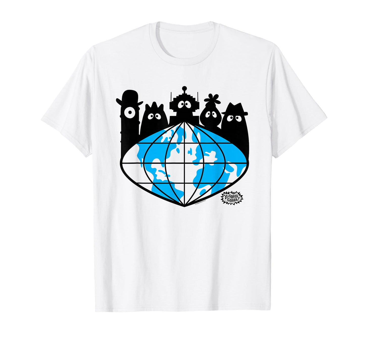 Yo Gabba Gabba! Global Logo with Silhouettes TV Show T-Shirt