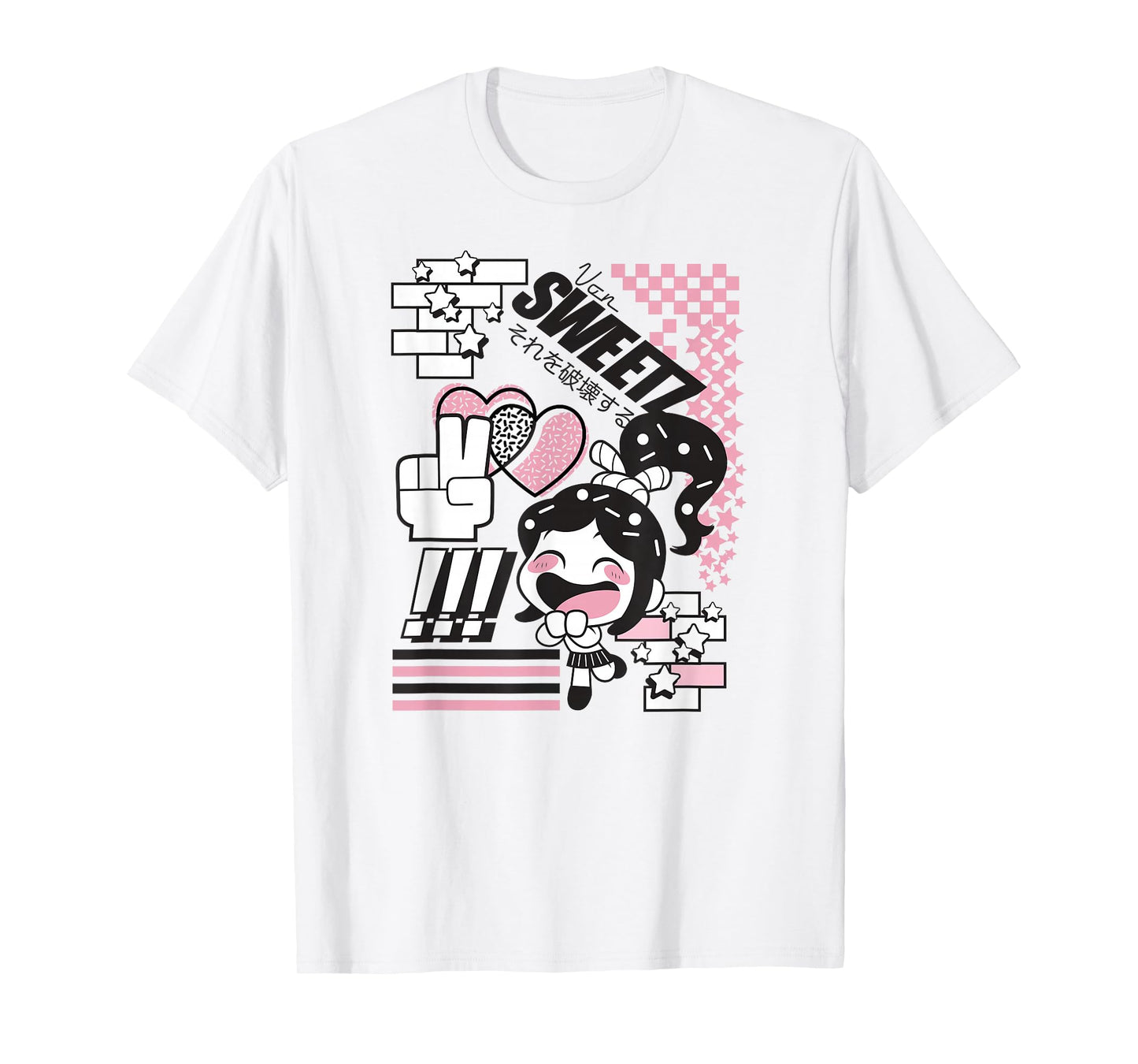 Disney Wreck-It Ralph Von Sweetz Vanellope Kawaii Logo T-Shirt