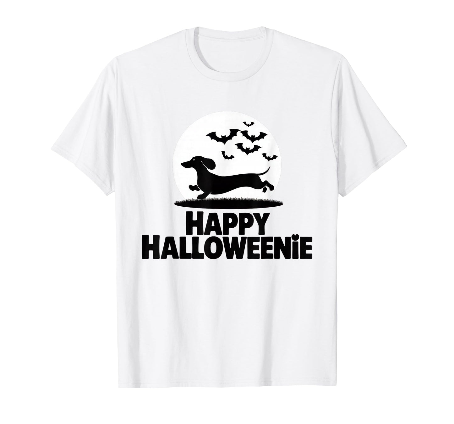 Happy Halloweenie Tshirt Women Men Wiener Monster Party T-Shirt