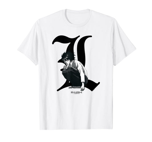 Death Note Old English L Anime T-Shirt