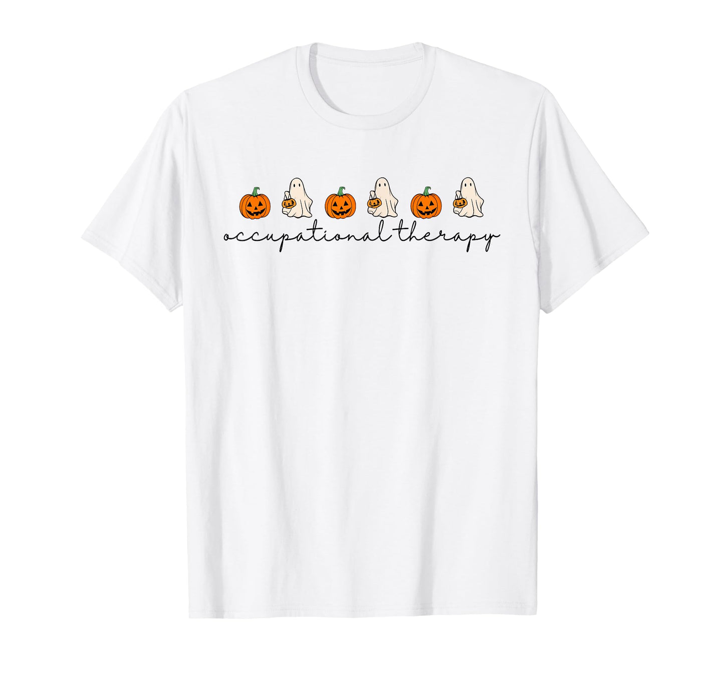 Halloween Occupational Therapy Cute Ghost Pumpkin OT Gift T-Shirt