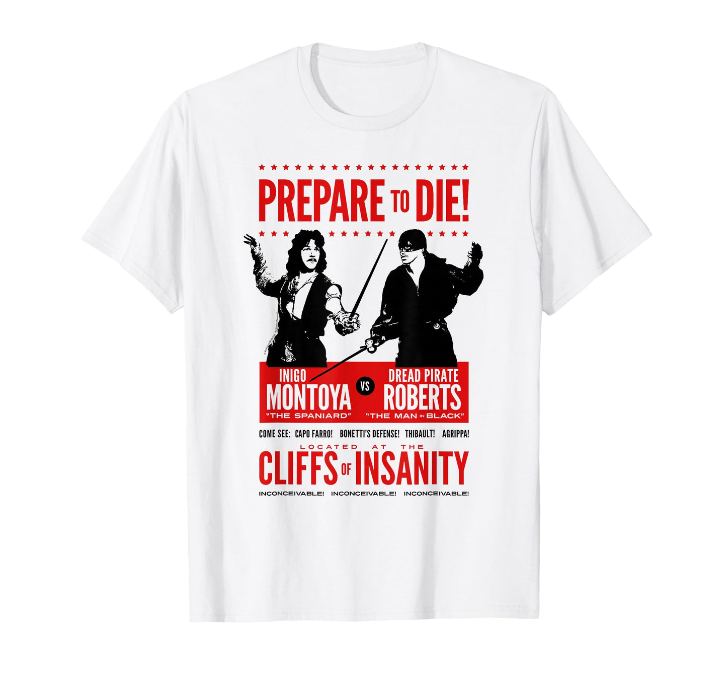 The Princess Bride Inigo vs Man in Black T-Shirt