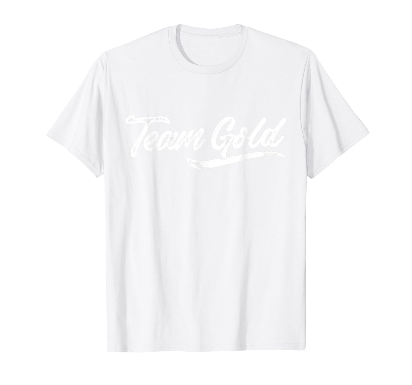 Kids Team Gold Shirt Sleepaway Camp Color War Summer Spirit T-Shirt