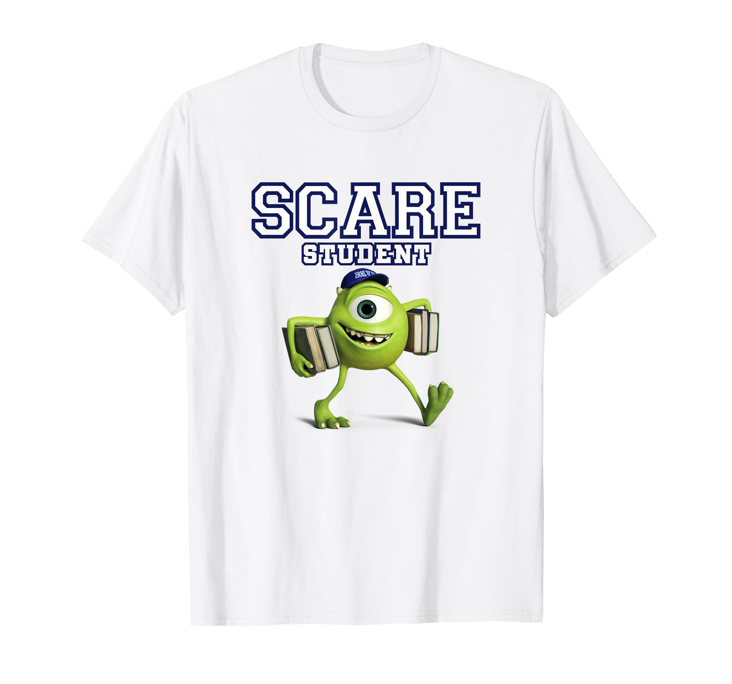 Disney Pixar Monsters University Mike Scare Student Big Logo T-Shirt