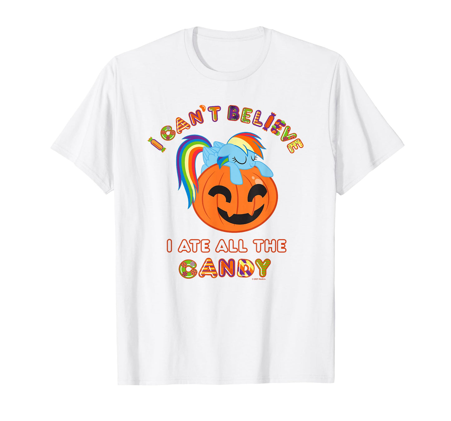 My Little Pony Halloween Rainbow Dash Ate All The Candy T-Shirt