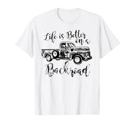Life is better on a backroad country southern woman Vintage T-Shirt
