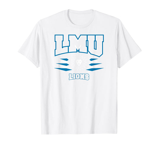 Loyola Marymount Lions Retro Diamond Red Officially Licensed T-Shirt