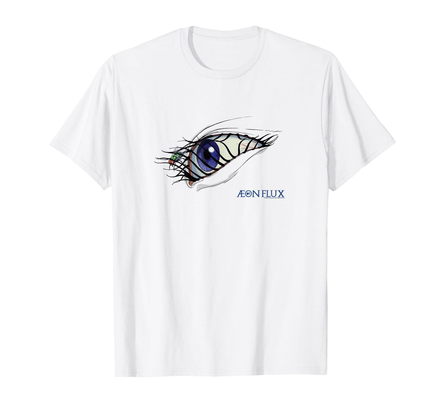 Aeon Flux Fly in the Eye with Show Logo 90s Cartoon T-Shirt