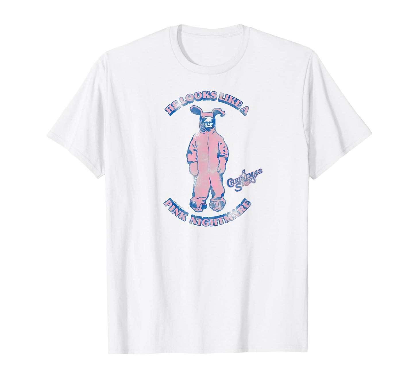 A Christmas Story Ralphie Looks Like A Pink Nightmare Funny T-Shirt