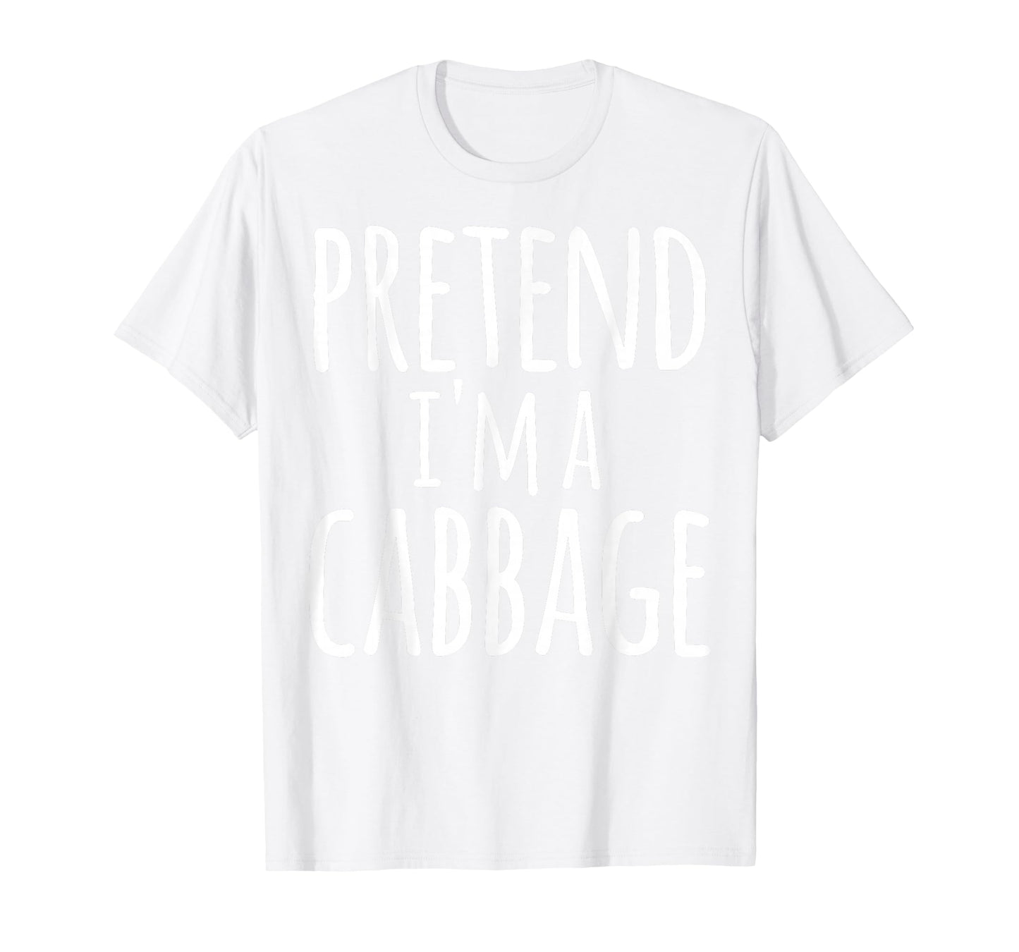 Funny Easy Lazy Halloween PRETEND I'M A CABBAGE Costume T-Shirt