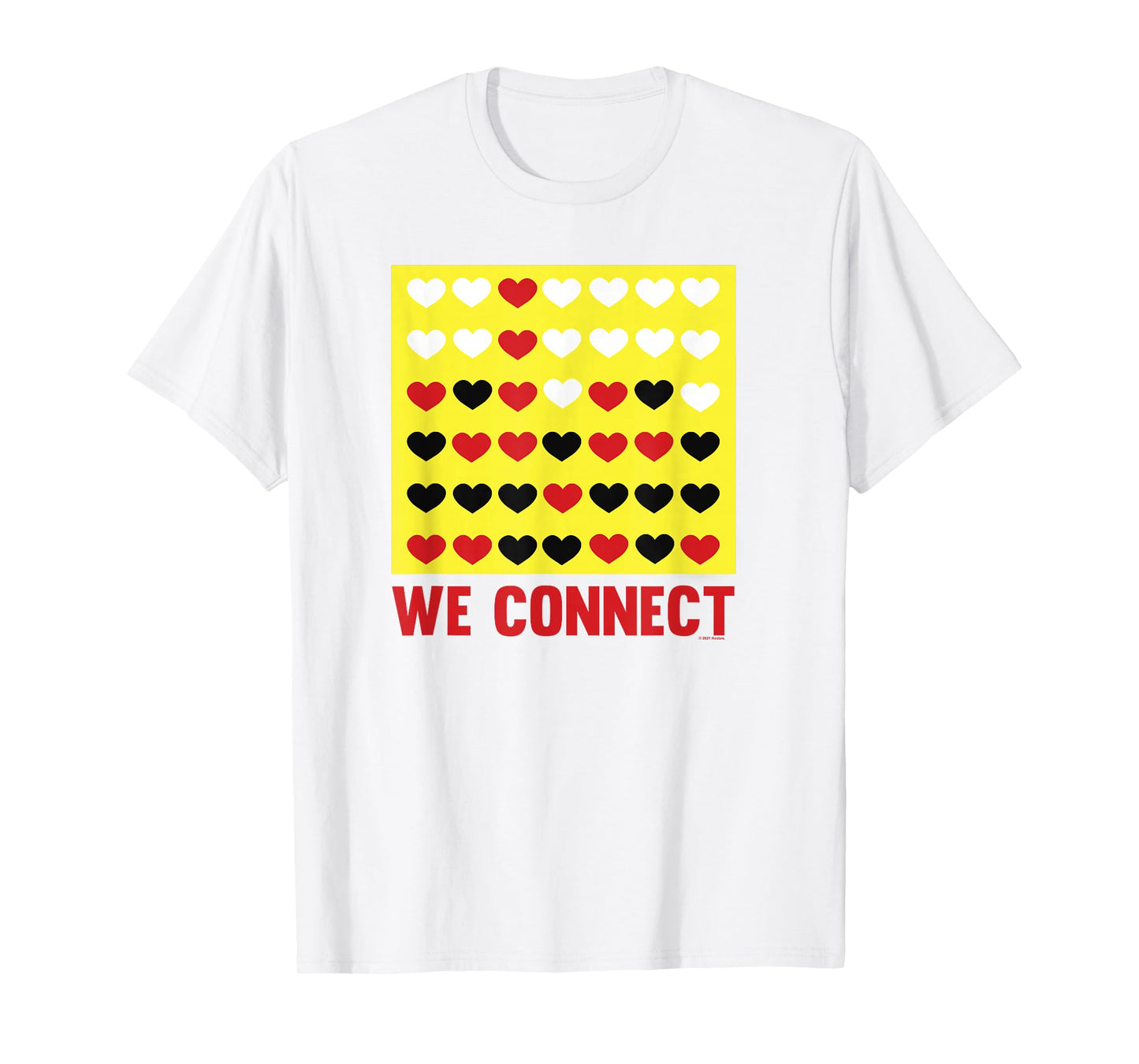 Connect Four Valentine's Day Game We Connect Hearts T-Shirt